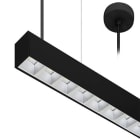 Indigo Lighting - LINEAR 1 P 38W 6625Lm 75° Noir mat - Argent