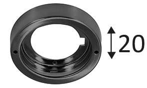 Indigo Lighting - BASE RONDE Noir mat