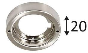 Indigo Lighting - BASE RONDE Nickel satiné
