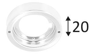 Indigo Lighting - BASE RONDE Blanc mat