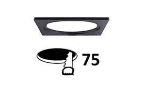 Indigo Lighting - BAGUE CARREE 100x100mm Noir mat