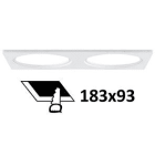 Indigo Lighting - BAGUE RECTANGULAIRE 195x100mm Blanc mat