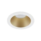 Indigo Lighting - BORA RDH EVO 7W 800Lm 60° IP65 DIM Blanc mat - Laiton mat