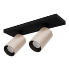 Indigo Lighting - AUREA 2 C 2x6W 2x715Lm 38° DIM Noir mat - Or rose