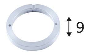 Indigo Lighting - BASE RONDE Aluminium brossé