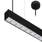 Indigo Lighting - LINEAR 1 P 38W 6625Lm 75° DALI Noir mat - Argent
