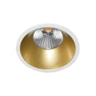 Indigo Lighting - AL3012 RD 9W 1050Lm 3000K 38° IP44 DIM Blanc mat - Doré