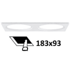 Indigo Lighting - BAGUE RECTANGULAIRE 195x100mm Blanc mat