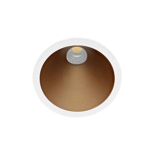 Indigo Lighting - SWEET RD 8W 650Lm 3000K 60° DIM Blanc mat - Champagne