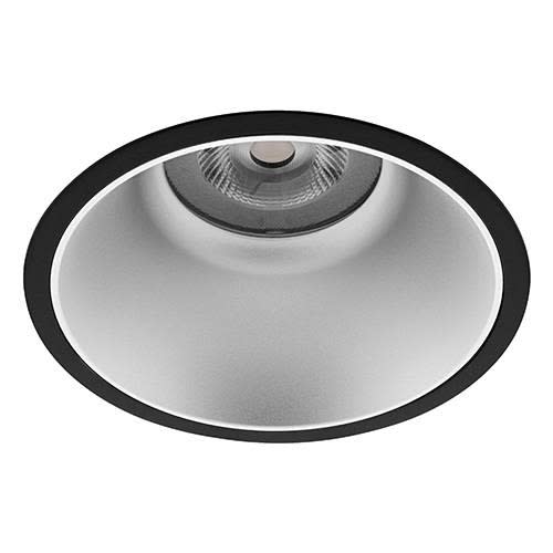 Indigo Lighting - LYON 4 R 40W 5120Lm 4000K 60° IP44 DALI Noir mat - Argent
