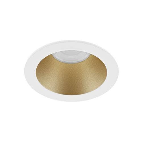 Indigo Lighting - BORA RDH EVO 7W 800Lm 60° IP65 DIM Blanc mat - Laiton mat