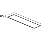 Indigo Lighting - CADRE DE MONTAGE EN SAILLIE POUR DALLES 1200x300mm Blanc mat