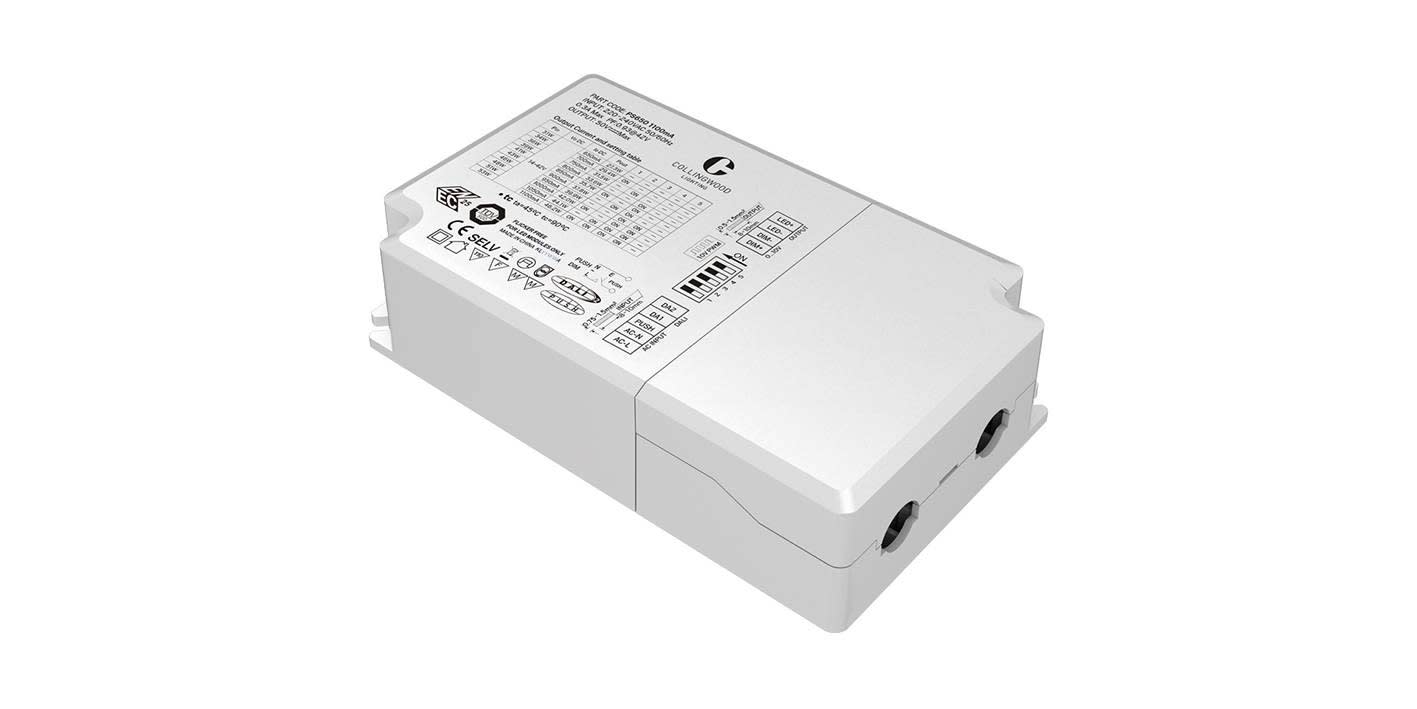 Indigo Lighting - DRIVER 40W 650-1100mA CC DALI PUSH-DIM 0-10V