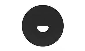 Indigo Lighting - STEPBEAM FACE RONDE DIFFUSION DEMI-CIRCULAIRE Noir