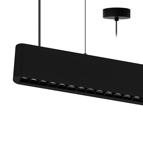 Indigo Lighting - TOMY 2 P 2x36W 4100+3800Lm 36+100° Noir mat