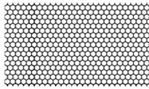 Indigo Lighting - LINEA GRILLE NID D'ABEILLE 665x35mm Noir