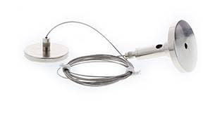 Indigo Lighting - BASE + FILIN DE SUSPENSION 2m Chrome