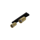 Indigo Lighting - OKTO 2 C GU10 MAX 2x10W PAR16 Noir mat - Champagne