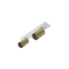 Indigo Lighting - OKTO 2 C GU10 MAX 2x10W PAR16 Blanc mat - Champagne