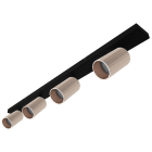 Indigo Lighting - OKTO 4 C GU10 MAX 4x10W PAR16 Noir mat - Rose