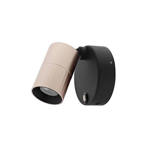 Indigo Lighting - AUREA 1 W 7W 625Lm 38° DIM Noir mat - Rose