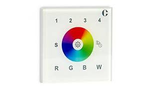 Indigo Lighting - COMMANDE MURALE RF 4 ZONES RGB(W) 230V