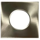 SWITCHLITE - ONEx? - Collerette aluminium IP65 fixe carrée Alu Brossé