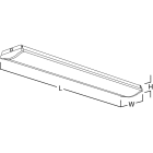 SWITCHLITE - PrincetonWS - Réglette LED L1500 WS 34/43/52/60W 120lm/W 4000K