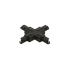 SWITCHLITE - Raccord en X pour rail monophasé Global noir