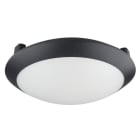 SWITCHLITE - Moon27? - Hublot IP65 E27 PC Noir avec vasque striée Ø300 - livré sans lampe