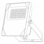 SWITCHLITE - ProxiCWS? - Projecteur extérieur 20/30/50W 3000/4000/5000K IP66 IK08 Asym Noir