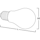 SWITCHLITE - Eco - Lampe Standard 240V E27 8W 4000K non-grad.