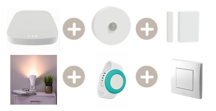 Solinnov - Pack Solinnov?up radio: maintien à domicile avec chemin lumineux interactif pers