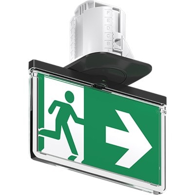 Kaufel - BrioSpot Encastré /BAES - Evacuation - Led - Autotest SATI - Noir NF AEAS & ENV