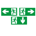 Kaufel - BrioSpot Encastré / Jeu de pictogramme pour Briospot R évac. et locaux à sommeil