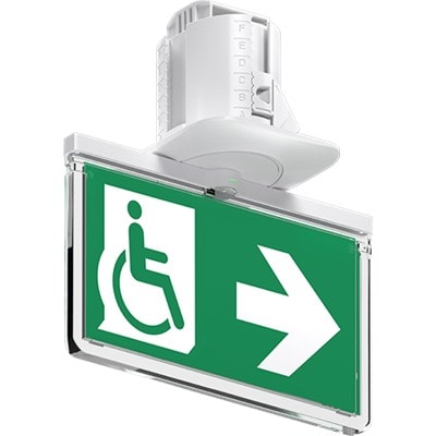 Kaufel - BrioSpot Encastré /BAES - Evac. Led - Auto. SATI - DBR - Blanc - NF AEAS & ENV.