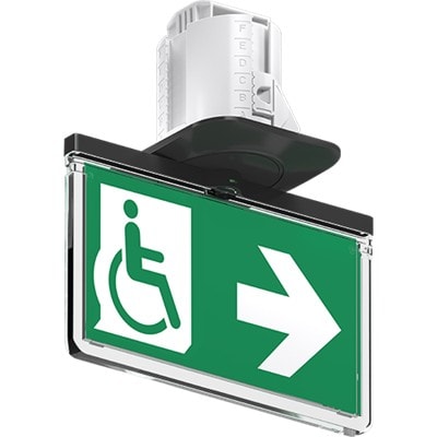 Kaufel - BrioSpot Encastré /BAES - Evac. - Led - Adress. SATI - DBR - Noir NF AEAS & ENV