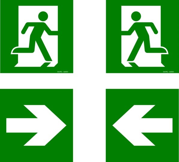 Kaufel - PRIMO3/étiquettes modulaires running man et flèche (nouvelle réglementation)