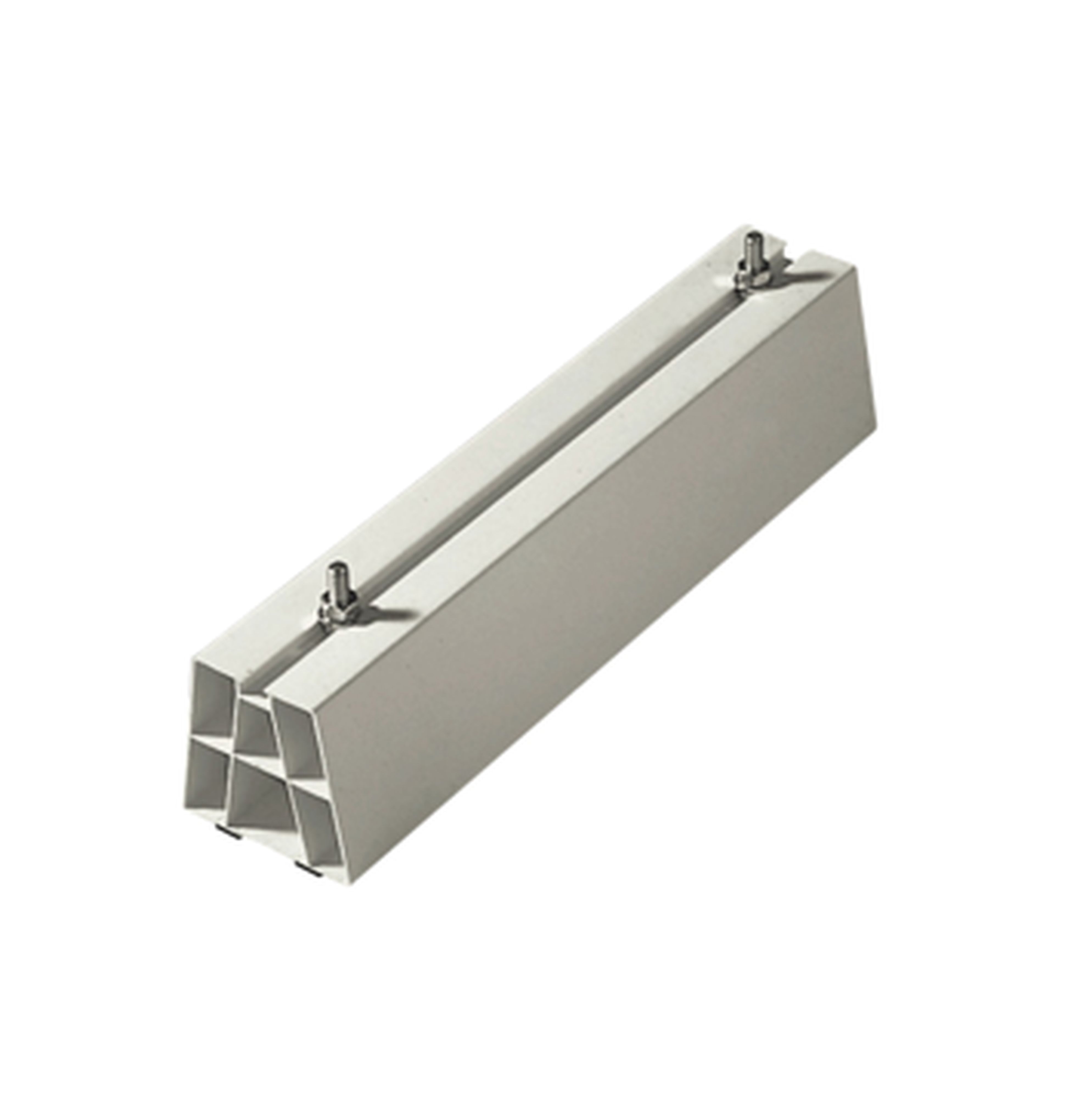 ARTIPLASTIC - Support au sol PVC ivoire 450 x 80 x 80mm / la paire