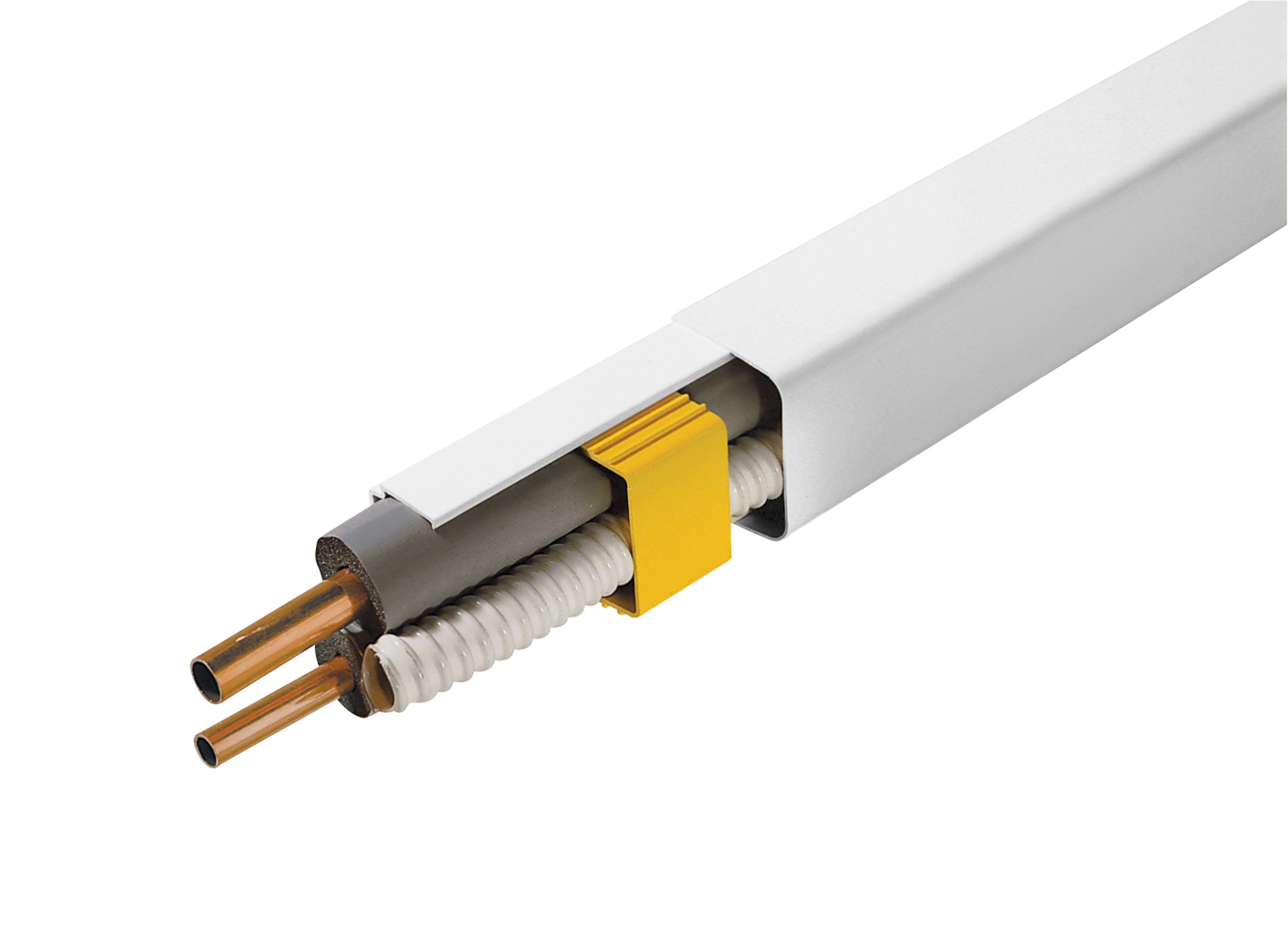 ARTIPLASTIC - 0612BCF-W - Goulotte Blanc pur 60x45mm avec film protection 2ml