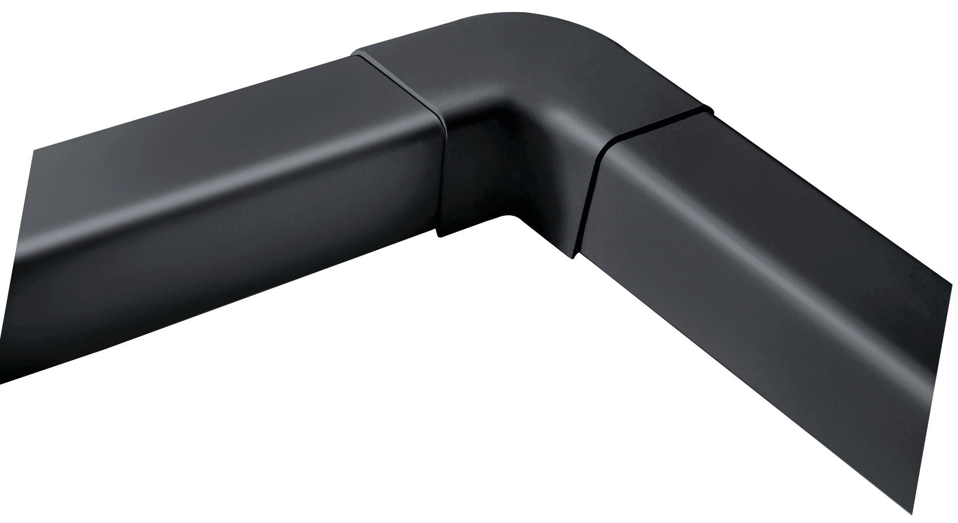 ARTIPLASTIC - 0807CP-G Angle à plat 90° gris anthracite 80x60mm / 8 par boite