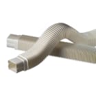ARTIPLASTIC - 0811GF - Flexible sortie de mur ivoire 80x60x590mm