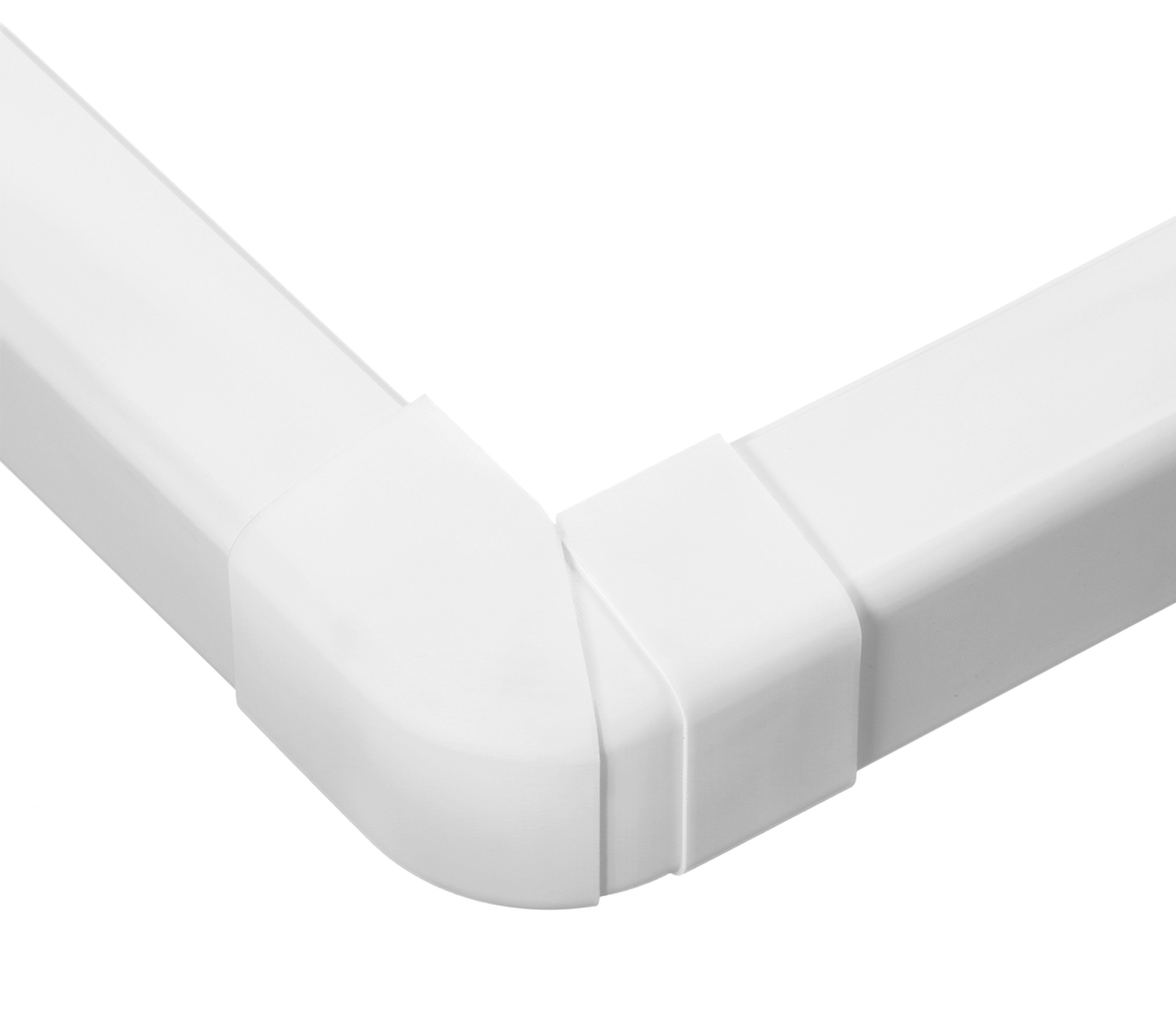 ARTIPLASTIC - GOULAE-08REGBP Angle ext réglable 70° à 120° Blanc pur - 80x60mm