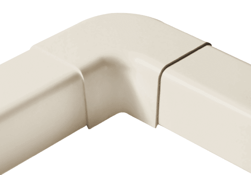 ARTIPLASTIC - 0807CP -  Angle à plat 90° ivoire 80x60mm