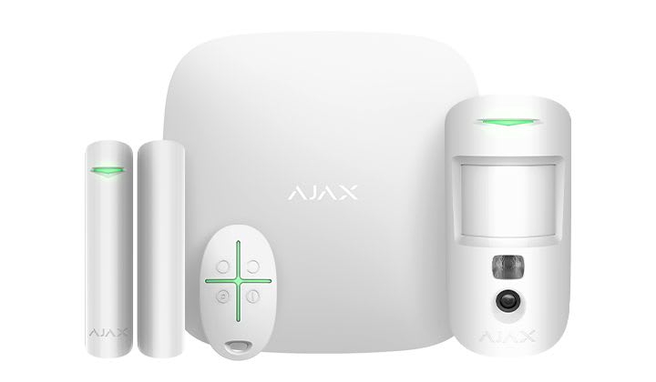AJAX - StarterKit Cam Plus Jeweller - White