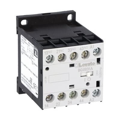 LOVATO ELECTRIC - Minicontacteur auxiliaire, BG0031A, 3NO+1NF, 575V 60Hz