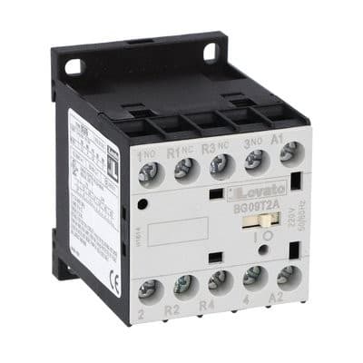 LOVATO ELECTRIC - Minicontacteur, BG09T2A, 4P (2NO+2NF), 20A AC1, 24V 50/60Hz