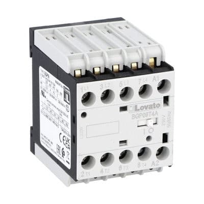 LOVATO ELECTRIC - Minicontacteur, BGP09T4A, 4P (NO), 20A AC1, 230V 50/60Hz, avec broches à souder