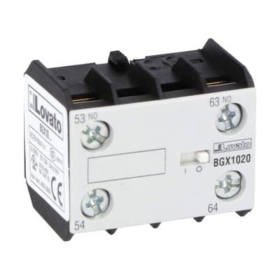 LOVATO ELECTRIC - Bloc de contact auxiliares pour contacteurs BGX, 2NO