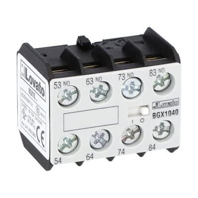 LOVATO ELECTRIC - Bloc de contact auxiliares pour contacteurs BGX, 4NO